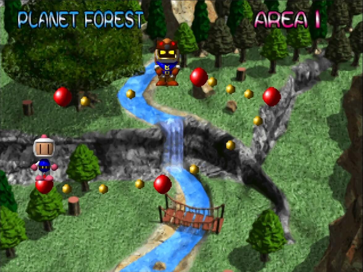 Bomberman World - геймплей игры на PlayStation